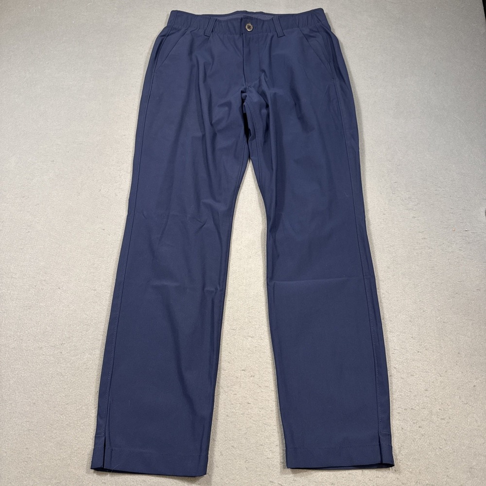 Under Armour Men's NAVY Golf Pants Size 30/30 Straight Fit Performance Wear